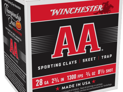 WINCHESTER 28 GA 2-3/4" #8.5 AA SUPER SPORT SC 3/4 OZ 25 RD/BX 10 BX/CS