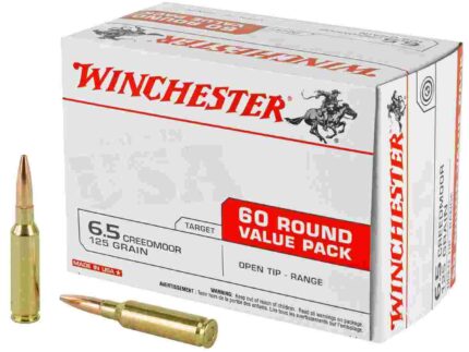 WINCHESTER 6.5 CREEDMOOR USA TARGET FMJOT 125 GR 60 RD/BX 4 BX/CS