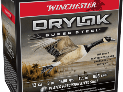 WINCHESTER DRYLOK SUPER STEEL 12 GA 3" BBB  1-1/4 OZ 25 RD/BX 10 BX/CS