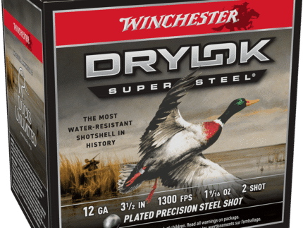 WINCHESTER DRYLOK SUPER STEEL 12 GA 3-1/2" #2  1-9/16 OZ 25 RD/BX 10 BX/CS