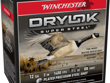 WINCHESTER DRYLOK SUPER STEEL 12 GA 3" BB 1-1/4 OZ 25 RD/BX 10 BX/CS