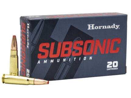 HORNADY SUBSONIC-X 7.62X39 255G 20RD BX 200RD CS