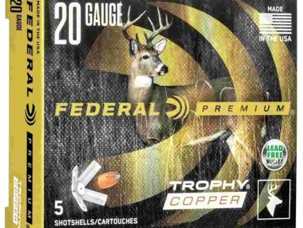 FEDERAL 20GA 2-3/4"  275GR FREIGHT TRAIN COPPER SABOT SLUG 5 RD/BX 10 BX/CS