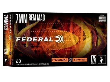 FEDERAL 7 REM MAG 175GR FUSION TIPPED 20 RD/BX 10 BX/CS