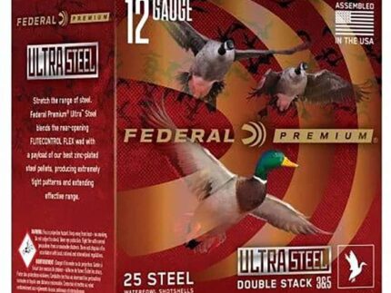 FEDERAL 12GA 3” 1 1/4OZ BB & 2  1450 FPS "ULTRA STEEL" 25 RD/BX 10 BX/CS