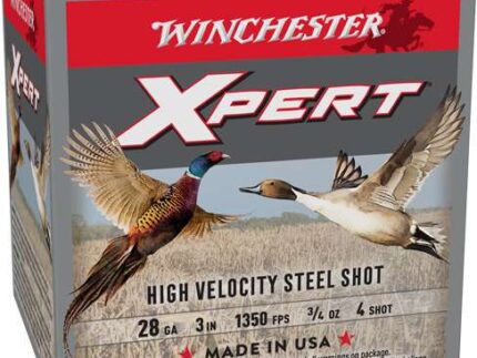 WINCHESTER 28 GA 3" #4 XPERT HV STEEL PHEASANT DUCK 3/4 OZ 25 RD/BX 10 BX/CS