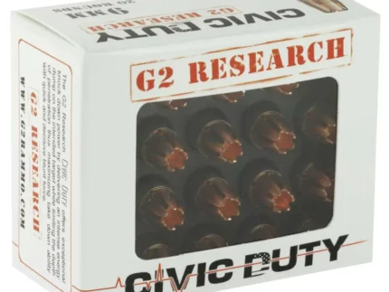 G2R CIVIC DUTY 9MM 20RD BOX 25 BOXES PER CASE