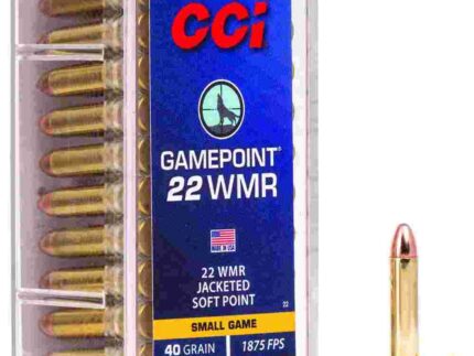 CCI 22 WMR GAMEPOINT 40GR JSP  50 RD/BX 40 BX/CS