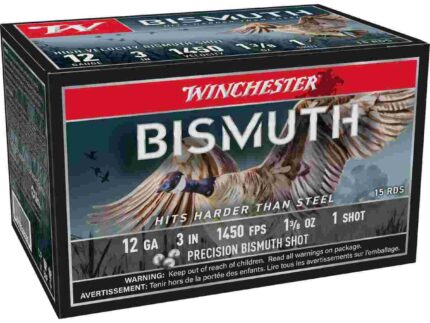 WINCHESTER BISMUTH 12 GA 3" #1  1-3/8OZ 15 RD/BX 10 BX/CS
