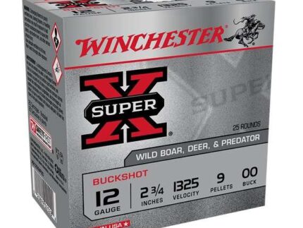 WINCHESTER SUPER X 12G 2-3/4" 00BK 25RD BX 250RD CASE