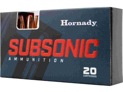HORNADY SUBSONIC X 338ARC 307G 20RD BX 200RD CASE