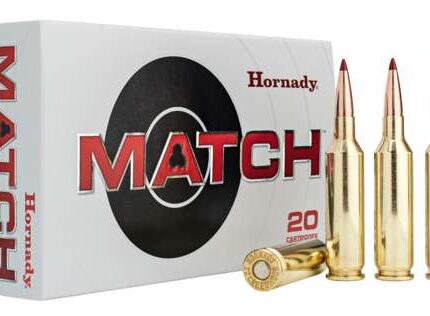 HORNADY MATCH 25 CREEDMOOR 134GR ELD MATCH 20RD BX 200RD CASE