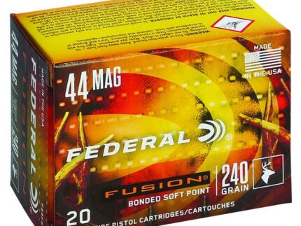 FEDERAL 44 REM MAG 240GR FUSION 20 RD/BX 10 BX/CS