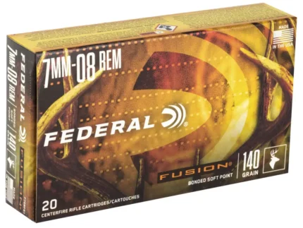 FEDERAL 7MM-08 REM 140GR FUSION 20 RD/BX 10 BX/CS