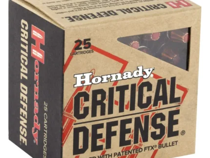 HORNADY CRITICAL DEFENSE 38SPCL+P 110GR FTX 25RD BX 250RD CASE