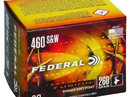FEDERAL 460 S&W 260GR FUSION 20 RD/BX 10 BX/CS