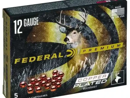 FEDERAL 12GA 2-3/4" MAX. 9 PELLETS-00 BUCK 5 RD/BX 50 BX/CS