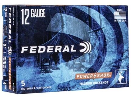 FEDERAL 12GA 3" MAG. 41 PELLETS-4 BUCK 5 RD/BX 50 BX/CS