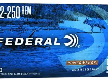 FEDERAL 22250 REM 55GR POWER-SHOK SP 20 RD/BX 10 BX/CS