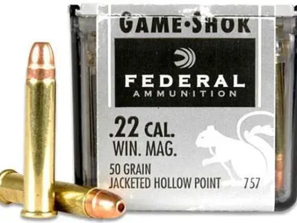 FEDERAL 22 MAG 50GR JHP "GAME-SHOK" 50 RD/BX 60 BX/CS