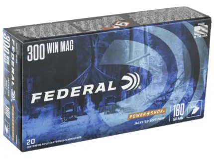 FEDERAL 300 WIN MAG 180GR POWER-SHOK SP 20 RD/BX 10 BX/CS