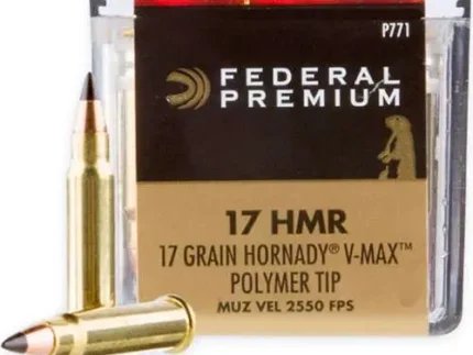 FEDERAL 17 HMR 17GR HORNADY V-MAX "V-SHOK" 50 RD/BX 60 BX/CS
