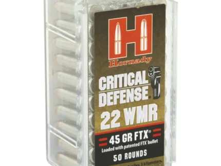 HORNADY CRITICAL DEFENSE 22WMR 45GR FTX 50RD BX 2000RD CASE
