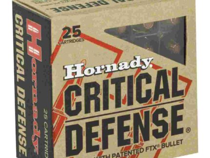 HORNADY CRITICAL DEFENSE 9X18MAK 90GR FTX 25RD BX 250RD CASE