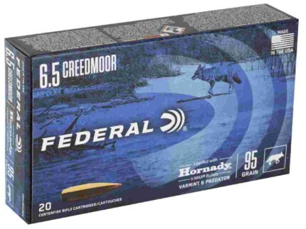 FEDERAL 6.5 CREEDMOOR 95GR HORNADY V-MAX 20 RD/BX 10 BX/CS