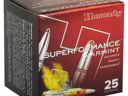 HORNADY SUPERFORMANCE VARMINT 17HORNET 20GR V-MAX 25RD BX 250RD CASE