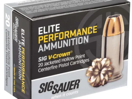 SIG SAUER V-CROWN 45ACP 230GR JHP 20RD BX 200RD CASE