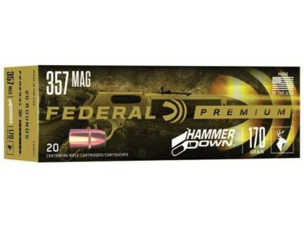 FEDERAL 357 MAG 170GR HAMMERDOWN 20 RD/BX 10 BX/CS