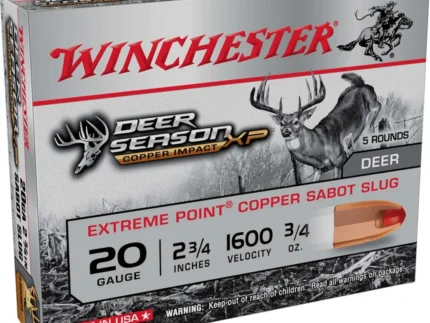 WINCHESTER COPPER IMPCT 20G 3/4OZ SLUG 5RD BX 100RD CASE