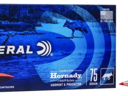 FEDERAL 243 WIN 75GR HORNADY V-MAX 20 RD/BX 10 BX/CS
