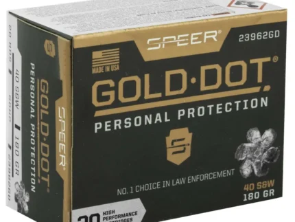 SPEER 40 S&W 180 GR GDHP AMMO 20 RD/BX 10 BX/CS