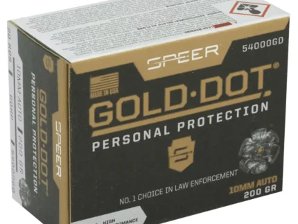 SPEER 10MM AUTO 200GR GDHP AMMO 20 RD/BX 10 BX/CS