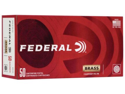 FEDERAL 10MM AUTO 180GR FMJ CHAMPION BRASS 50 RD/BX 20 BX/CS