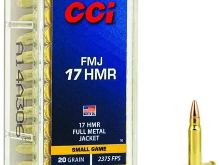 CCI 17 HMR 20GR FMJ  50 RD/BX 40 BX/CS