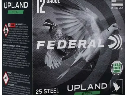 FEDERAL 12GA 2-3/4" 1  OZ 7.5 UPLAND STEEL 25 RD/BX 10 BX/CS