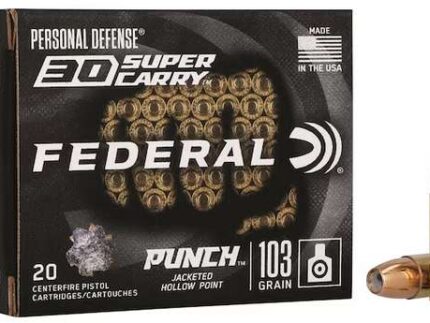FEDERAL 30 SUPER CARRY 103GR PUNCH HP 20 RD/BX 10 BX/CS