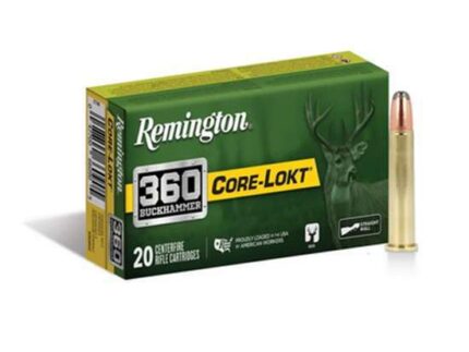 REMINGTON R360BH2 360 BUCKHAMMER 200GR CORE-LOKT SP 20 RD/BX 10 BX/CS