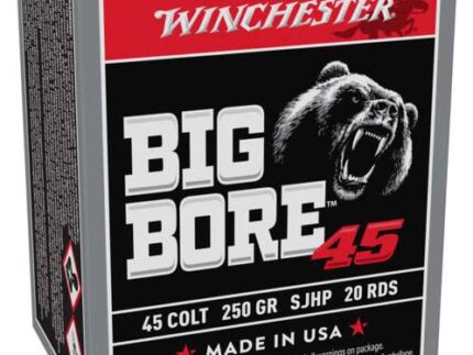 WINCHESTER BIG BORE 45COLT 250G JSP 20RD BX 200RD CS