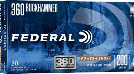 FEDERAL 360 BUCKHAMMER 200GR POWER-SHOK 20 RD/BX 10 BX/CS