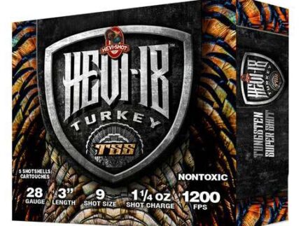 HEVI-SHOT HEVI-18 TSS TURKEY 28GA 3IN 1-1/4OZ #9 5 RD/BX 10 BX/CS