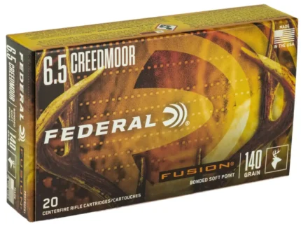 FEDERAL 6.5 CREEDMOOR 140GR FUSION 20 RD/BX 10 BX/CS