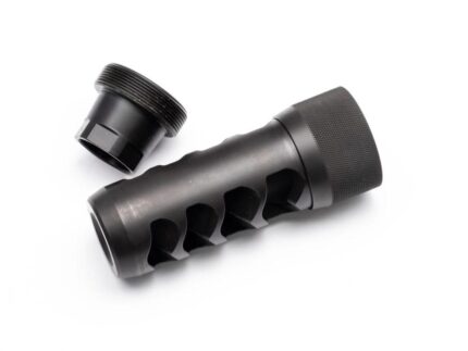 Area 419 Sidewinder Magnum Self Timing Muzzle Brake 357 cal Black Nitride 5/8-24