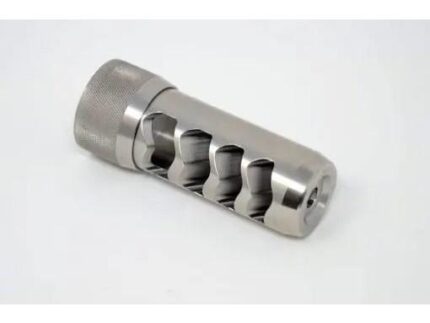 Area 419 Sidewinder Magnum Self Timing Muzzle Brake 6.5mm Raw Stainless 5/8-24