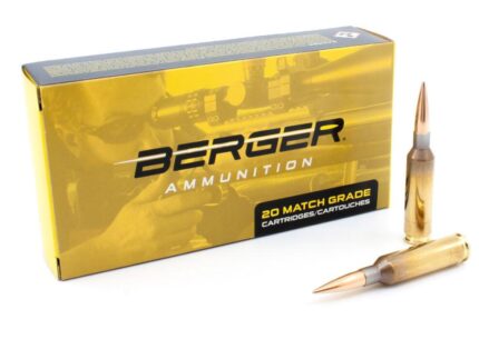 Berger Target Rifle Ammunition 6mm Creedmoor 109 gr LRHT 2940 fps 20/ct