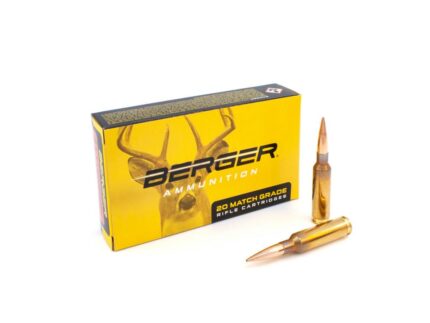 Berger Bullets Elite Hunter Rifle Ammunition 6.5mm Creedmoor 156gr EOL 2680 fps 20/ct