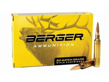 Berger Elite Hunter Rifle Ammunition 6.5 PRC 140gr HPBT 3109 fps 20/ct